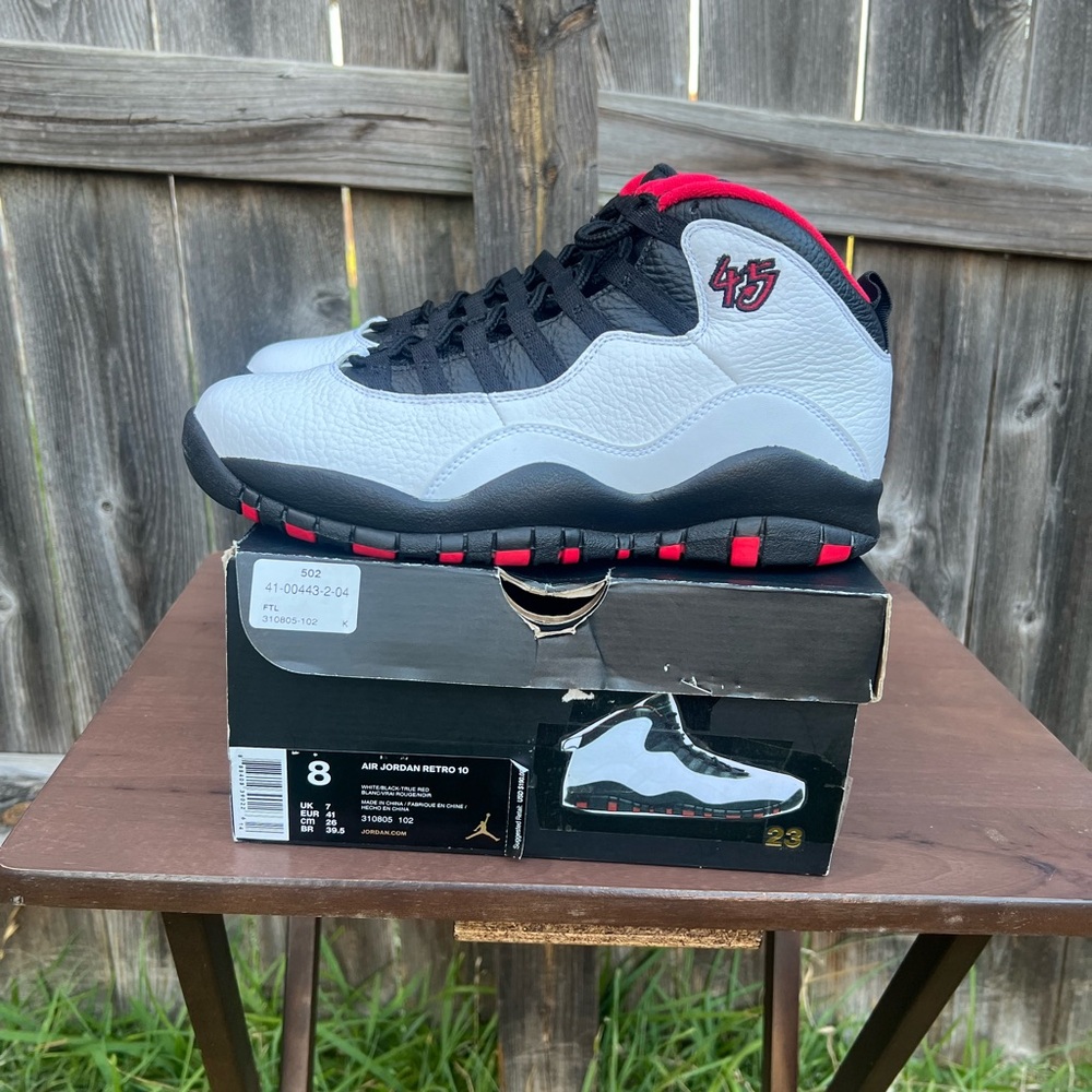 Air Jordan 10 size 8 double nickel